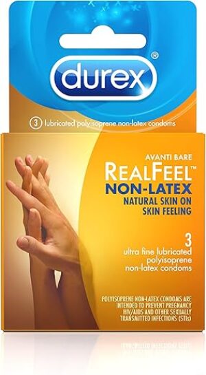 Durex Real Feel Non Latex Condoms, 3 Count