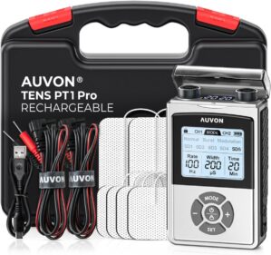 AUVON Rechargeable TENS Unit Muscle Stimulator