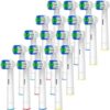 GENKENT Replacement Toothbrush Heads, 20 Pcs Professional