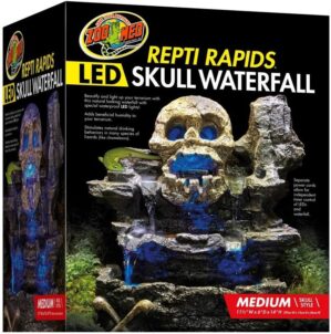 Zoo Med Repti Rapids LED Skull Waterfall