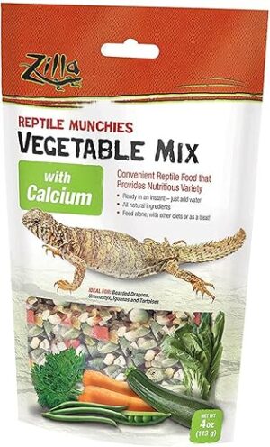 Zilla Reptile Munchies Vegetable Mix With Calcium