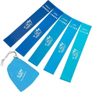 Fit Simplify Resistance Loop Exercise Bands Set, 5-Pack