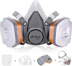 AirGearPro Reusable Respirator Mask M-500 With Filters