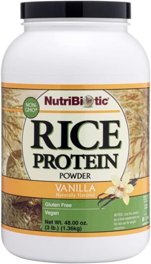 NutriBiotic Rice Protein Vanilla, 3 Pound
