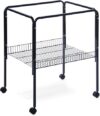 PH Prevue Hendryx Rolling Stand With Shelf, Black Small