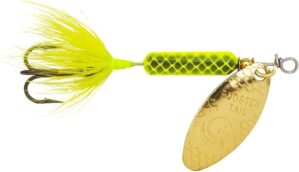 Yakima Bait Rooster Tail Spinner Lure, Chartreuse, 3/8-Ounce