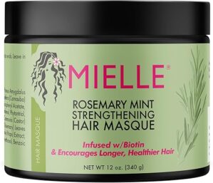 Mielle Organics Rosemary Mint Strengthening Hair Masque, 12 Ounces