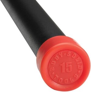 Body solid Rubber Padded Weighted Exercise Bar