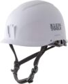 Klein Tools Safety Helmet 60145, Non-Vented, White