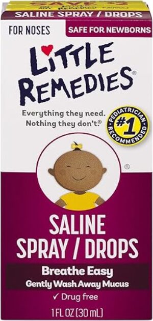 Little Remedies Saline Spray And Drops, Newborn Safe