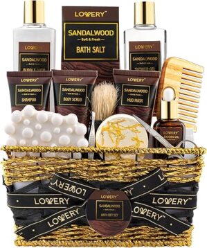 LOVERY Sandalwood Bath Gift Set For Men