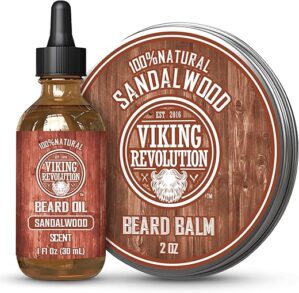 Viking Revolution Sandalwood Beard Balm & Oil Bundle