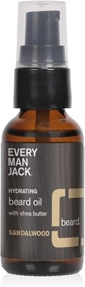 Every Man Jack Sandalwood Scent Hydrating Beard Oil, 1.0 oz