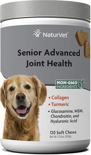 NaturVet Senior Advanced Joint Health Supplement 120 Ct