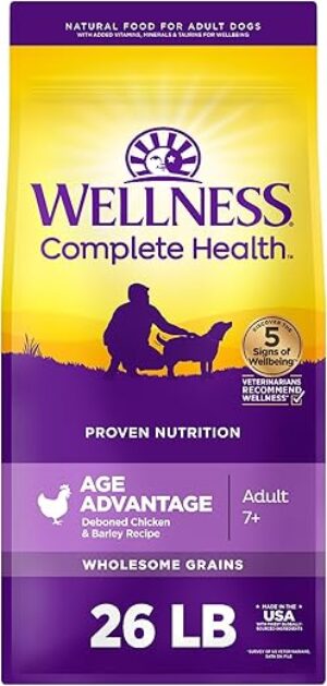 Wellness Senior Dry Dog Food, Chicken & Barley Recipe