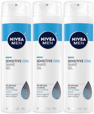 Nivea Men Sensitive Cooling Shave Gel, 3 Pack