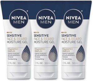 Nivea Men Sensitive Face & Beard Moisture Gel, 1.7 Fl Oz