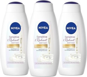 NIVEA Sensitive Radiant Body Wash with Serum
