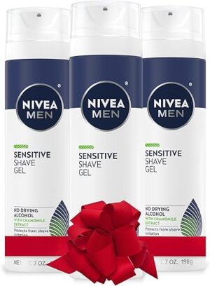 Nivea Men Sensitive Shave Gel With Vitamin E, 3 Pack