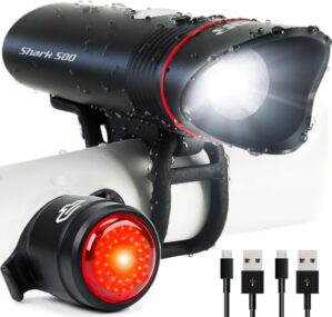 Cycle Torch Shark 500 USB Rechargeable Bike Lights