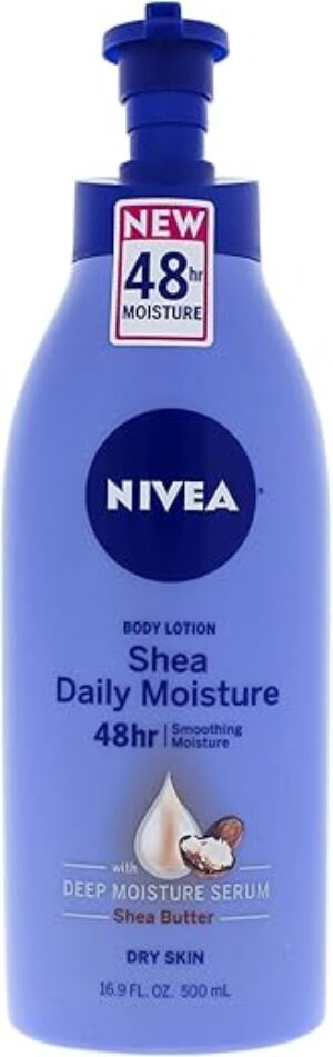 NIVEA Shea Nourish Body Lotion, 48-Hour Moisturizing