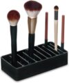 InterDesign Silicone Cosmetic Brush Holder, Black