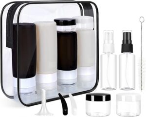 Morfone Silicone Travel Bottles Set TSA Approved
