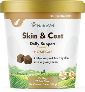NaturVet Skin And Coat Plus Breath Aid Chews