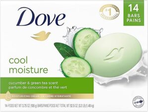 Dove Skin Care Beauty Bar Cucumber Green Tea 3.75 oz, 14 Bars