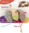 SmartyKat Skitter Critters Catnip Mice, 3/pkg
