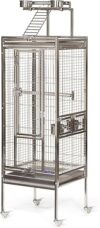 PH Prevue Hendryx Small Stainless Steel Playtop Bird Cage
