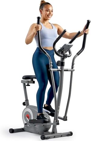 Sunny Health & Fitness Smart 2-in-1 Upright Elliptical Exerciser