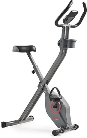 Sunny Health & Fitness Smart Folding X-Bike, Portable Exercise Bike