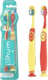 Colgate Smart Manual Toothbrush Replacement Pack, Yellow & Coral