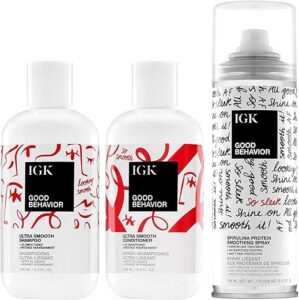 Smooth Hair Kit: Smoothing Spray + Shampoo & Conditioner Set