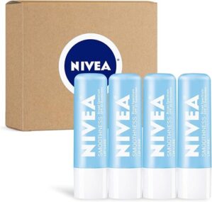 NIVEA Smoothness Lip Care SPF 15, 4-Pack