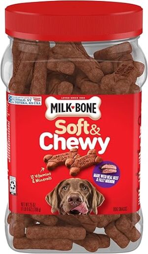 Milk-Bone Soft & Chewy Dog Treats, Beef Recipe