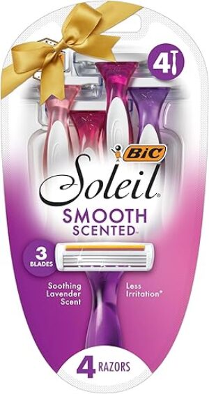 BIC Soleil Smooth Women's Disposable Razors, Lavender