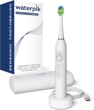 Waterpik Sonic Electric Toothbrush, Rechargeable, White STW-03W020