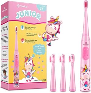 Vekkia Sonic Kids Electric Toothbrush, 3 Modes
