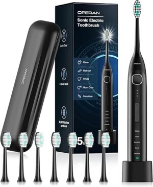 Operan Sonic Rechargeable Toothbrush With Smart Timer