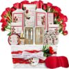 LOVERY Spa Gifts For Women: Red Rose Basket