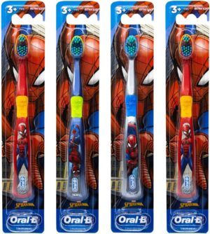 Oral-B Spider-Man Toothbrush, Extra Soft, Pack Of 4