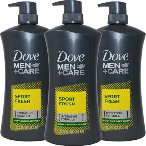 Dove Sport Fresh Body Wash, Hydrating Formula, 33.8 Ounce