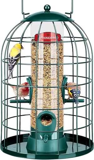 Kingsyard Squirrel Proof Rain Proof Bird Feeder