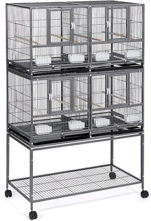 Yaheetech Stackable Divided Breeder Bird Cage