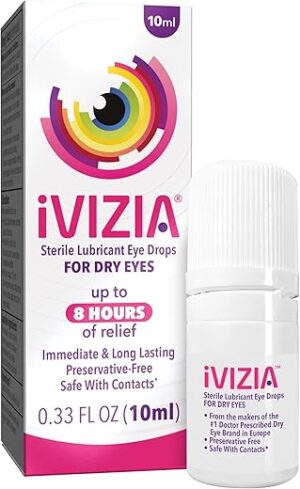 iVIZIA Sterile Lubricant Eye Drops For Dry Eyes