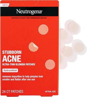 Neutrogena Stubborn Acne Pimple Patches, Ultra-Thin Hydrocolloid