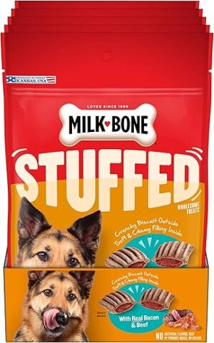 Milk-Bone Stuffed Dog Treats With Bacon & Beef