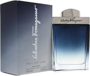 Salvatore Ferragamo Subtil Eau De Toilette Spray, 3.4 Ounce